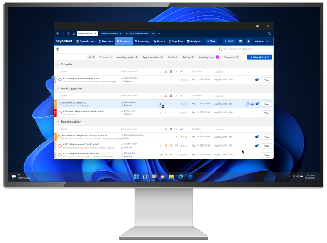 SkySelect desktop